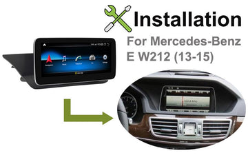 Mercedes Benz E W212 (13-15) android navigation GPS installation manual