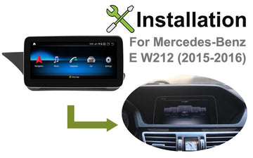 Mercedes Benz E class W212 2016 android navigation GPS installation manual