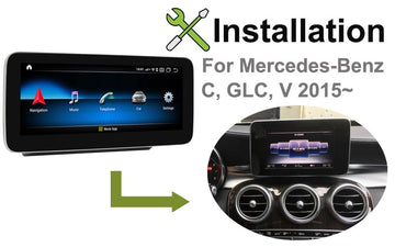 Mercedes Benz GLC C V class 2015 navigation GPS installation manual