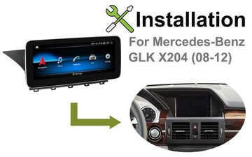 Installation manual for Mercedes Benz GLK X204 2008-2012 android navigation GPS