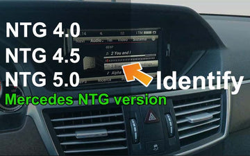 How to identify Mercedes Benz Command APS NTG 4,NTG 4.5, NTG 5.0?