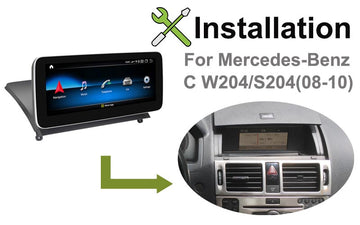 Android Mercedes Benz C class W204 S204 navigation installation manual