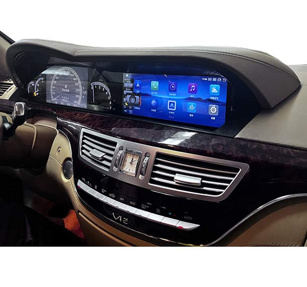 11.6'' Android 14 GPS screen Mercedes S class W221 CL W216 (06-13) CarPlay Android Auto