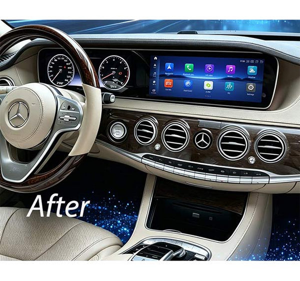 12.3'' Android 14 GPS screen for Mercedes S class W222 (2015-2017) NTG 5.0