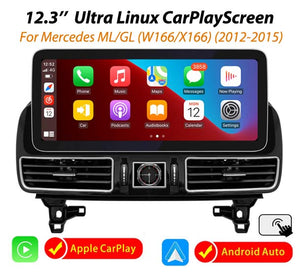 12.3'' Ultra Linux CarPlay Screen for Mercedes-Benz GLE GLS (15-19)