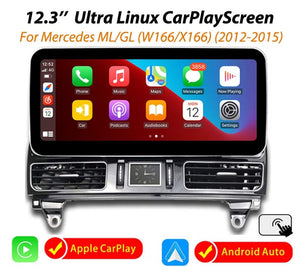 12.3'' Ultra Linux CarPlay Screen for Mercedes-Benz ML GL(12-15)