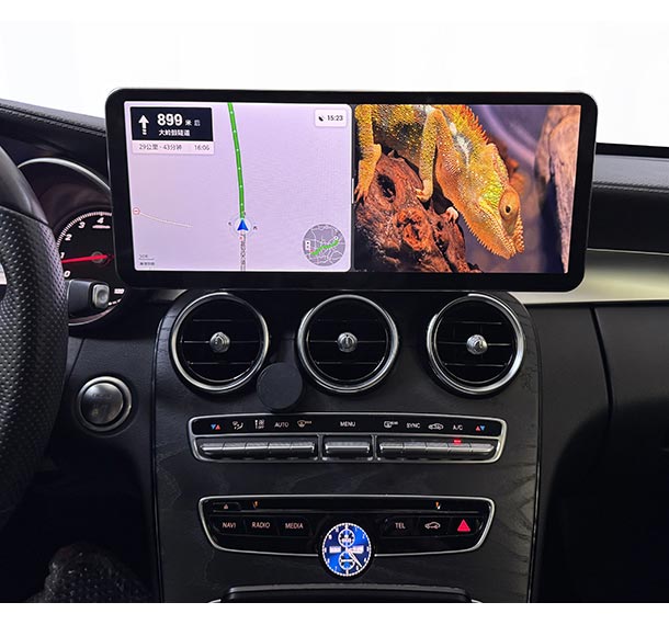 14.6'' Android 14 GPS screen Mercedes-Benz C W205 GLC X253 V-W447