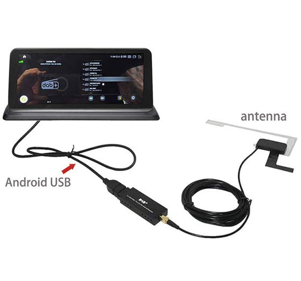 Car DAB+ Digital Audio Broadcasting Radio USB Receiver/Adapter for Android GPS screen