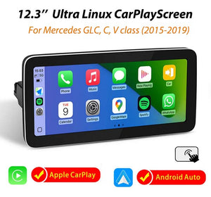 12.3'' Ultra Linux CarPlay Screen for Mercedes-Benz C/ GLC/ V class (2016-2019)