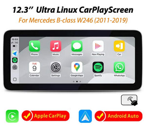 12.3'' Ultra Linux CarPlay Screen for Mercedes-Benz B class W246 (2011-2019) LHD
