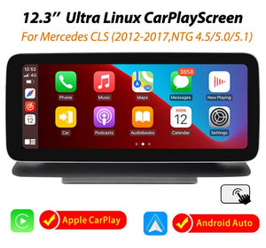 12.3'' Ultra Linux CarPlay Screen for Mercedes-Benz CLS W218/C218 (2012-2017)