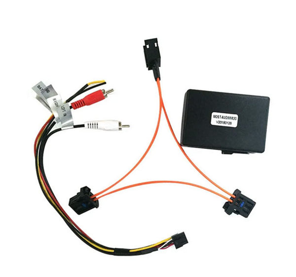 For Audi A6 A7 A8 Q7 05-09 AUX Car Optical Fiber Decoder Box Amplifier Adapter