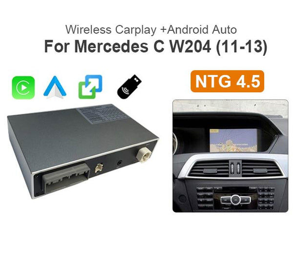 Mercedes-Benz C W204 NTG 4.5 Wireless Apple CarPlay Android Auto