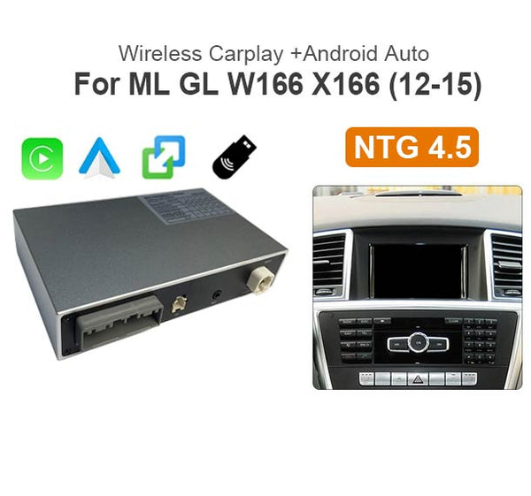 Mercedes-Benz ML W166 GL X166 2012-2015 Wireless Apple Carplay Android Auto