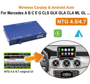 Wireless Apple Carplay Android Auto Mercedes-Benz A B C E GLA GLK GLS CLA ML etc