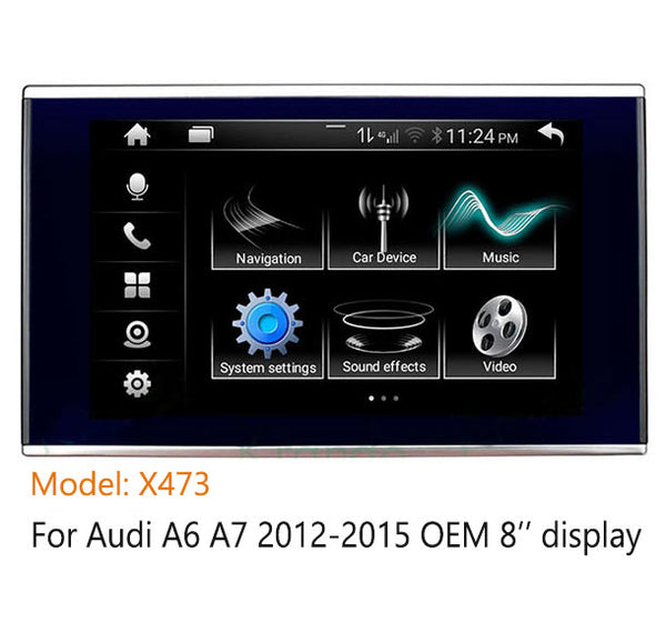 8.4 '' Android 13 GPS Navigation for Audi A6 A7 2012-2018 Apple CarPlay Android Auto